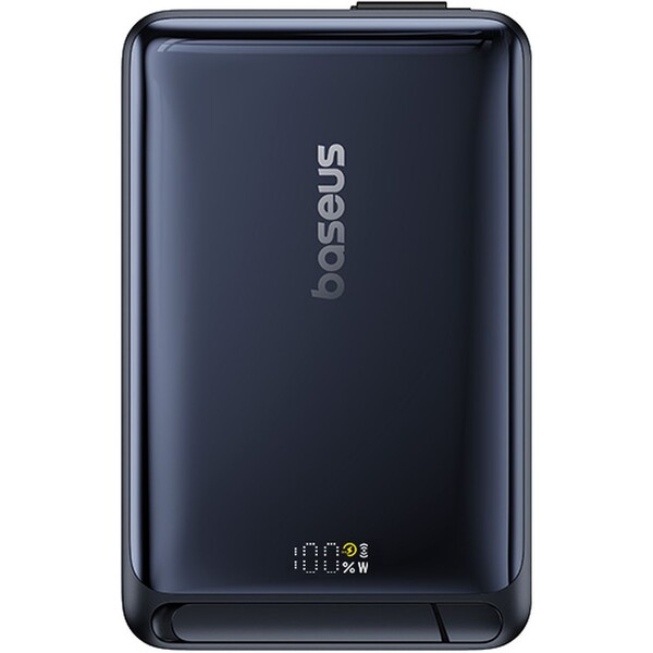 E-shop Baseus Nomos Qi2 powerbanka 10000mAh 45W s káblom USB-C čierna