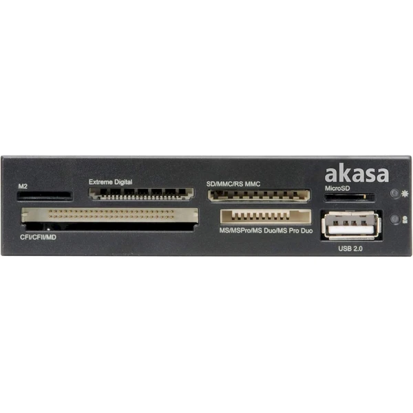 Akasa int. USB 2.0 interná čítačka kariet + USB 2.0 - Čítačky pamäťových kariet - Obrázok G7BJ000K01