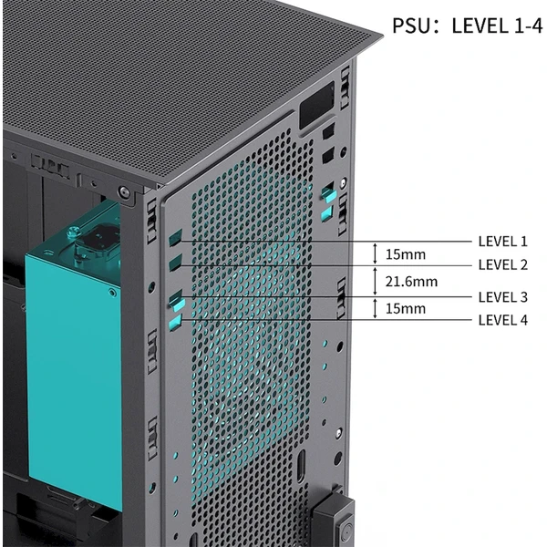 Jonsbo D41 MESH Screen čierna - Počítačové skrine - Obrázok G7UD000K01