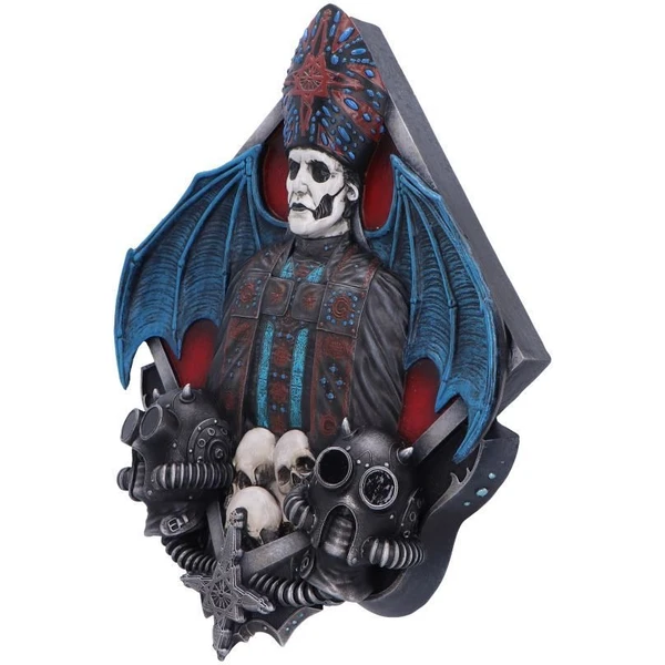 Nástenná plaketa Nemesis Now Ghost - Papa Emeritus IV 29,5 cm - Dekorácie - Obrázok G8EE000K01