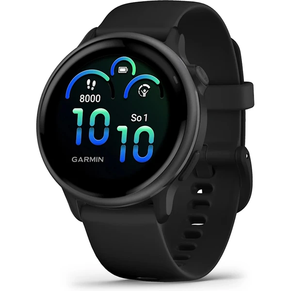 Garmin vívoactive 6 Slate s čiernym remienkom - Inteligentné hodinky - Hlavný obrázok