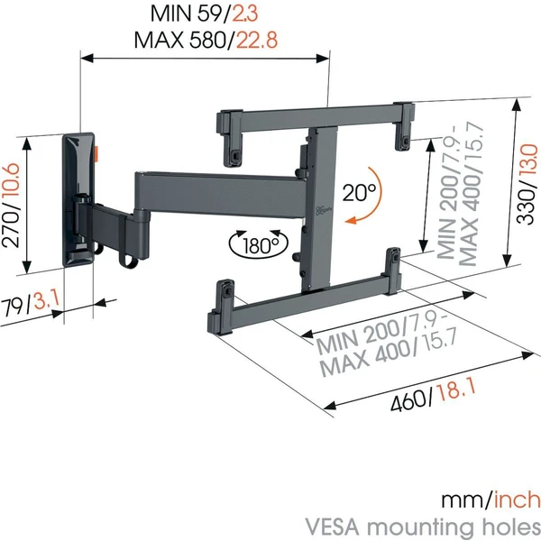 Vogel's OLED TV rameno 3 kĺby - Držiaky pre obrazovky - Obrázok G8PF000N01