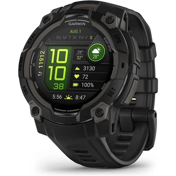 Garmin Instinct 3 45mm čierne s čiernym pásikom - Inteligentné hodinky - Hlavný obrázok