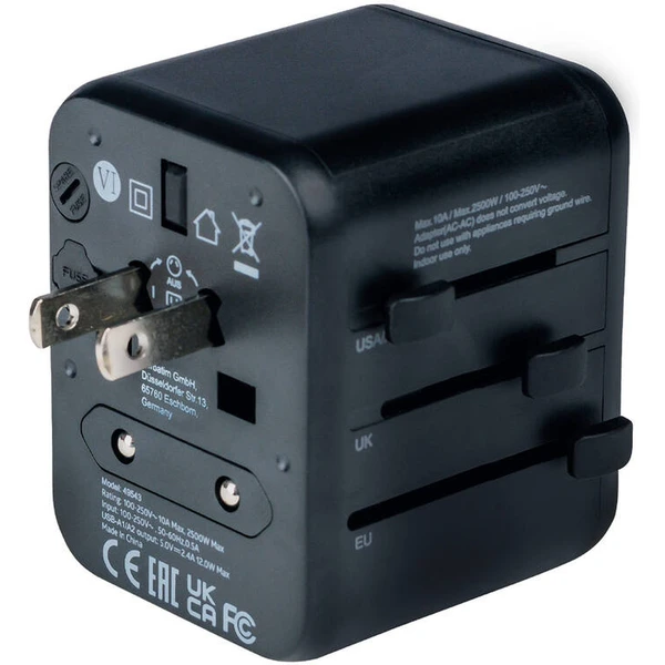 VERBATIM Universal Travel Adapter UTA-01 Cestovný adaptér - Zásuvky - Obrázok G953000O01
