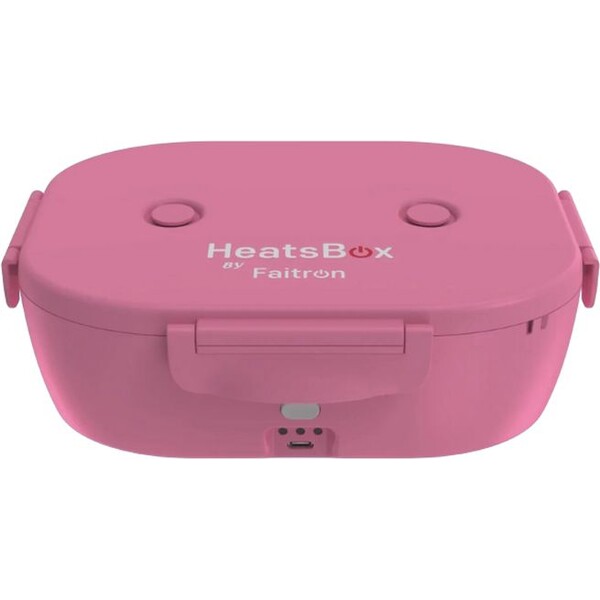 E-shop Faitron HeatsBox GO Light šikovný ohrievací obedový box na batériu ružový