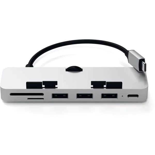 Satechi Aluminum Clamp Pro Hub strieborný - USB huby - Obrázok G9L2700301
