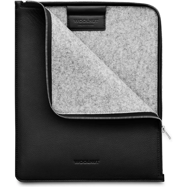 Woolnut Leather Folio kožené puzdro iPad Pro 12,9"/iPad Pro 13"/iPad Air 13" čierne - Puzdra - Obrázok G9LR100501