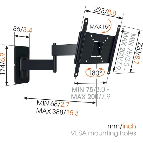 Vogel's TV rameno 3 kĺby - Držiaky pre obrazovky - Obrázok G9PF000N01