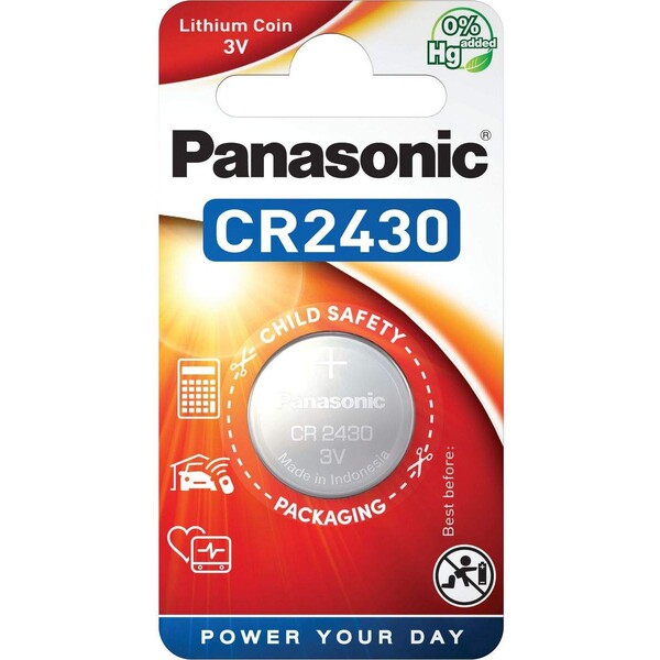 Panasonic CR2430 (gombíková) lítiová batéria (1ks)