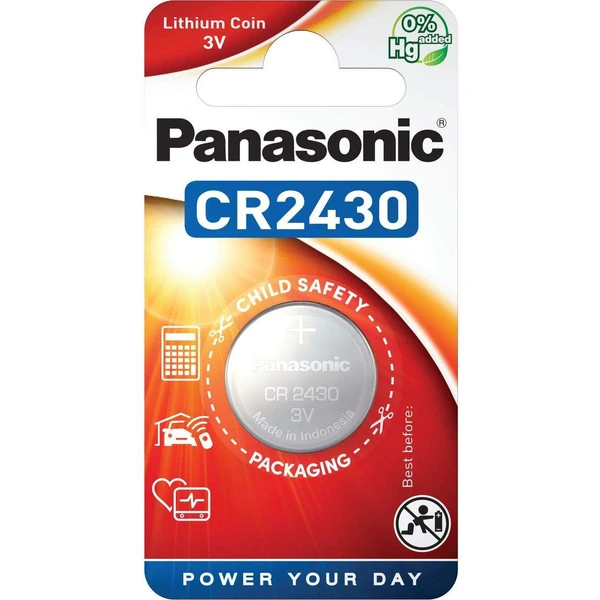 Panasonic CR2430 (gombíková) lítiová batéria (1ks) - Batérie - Hlavný obrázok