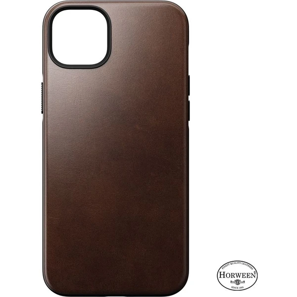 Nomad Modern Leather MagSafe puzdro iPhone 14 Plus tmavohnedá - Puzdra - Obrázok GA64700301
