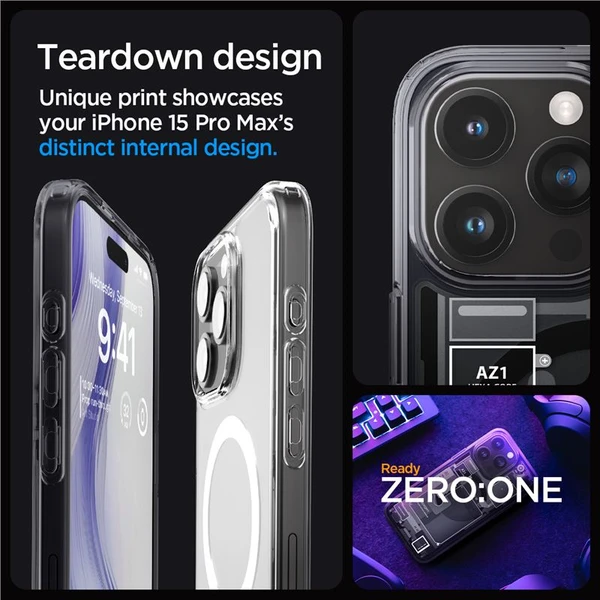 Spigen Ultra Hybrid MagFit kryt iPhone 15 Pro Max zero one - Puzdra - Obrázok GAS8000601