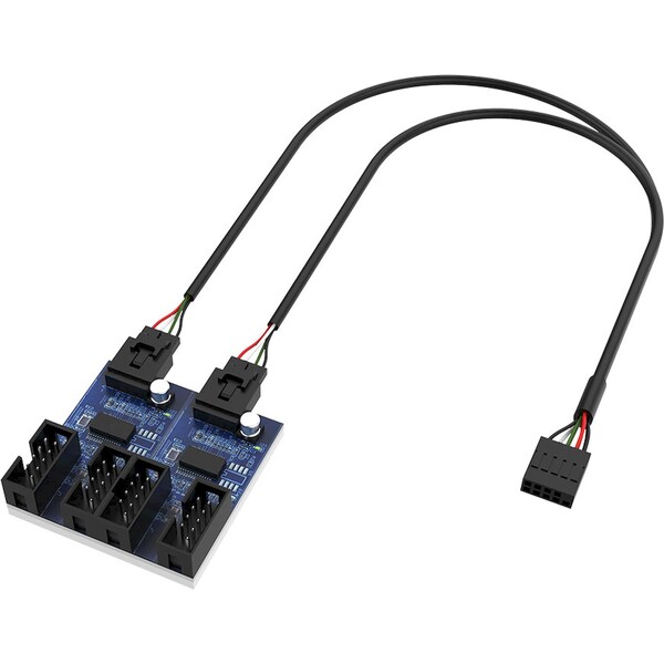 Akasa USB 2.0 interný HUB 1-4
