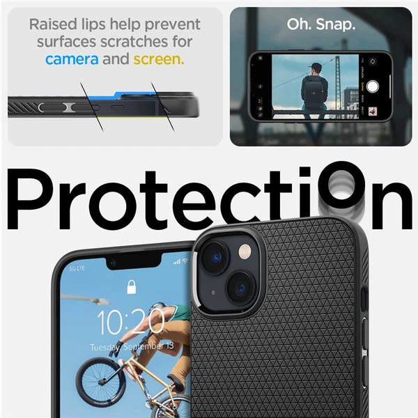 Spigen Liquid Air kryt iPhone 14 čierny - Puzdra - Obrázok GC3H300401