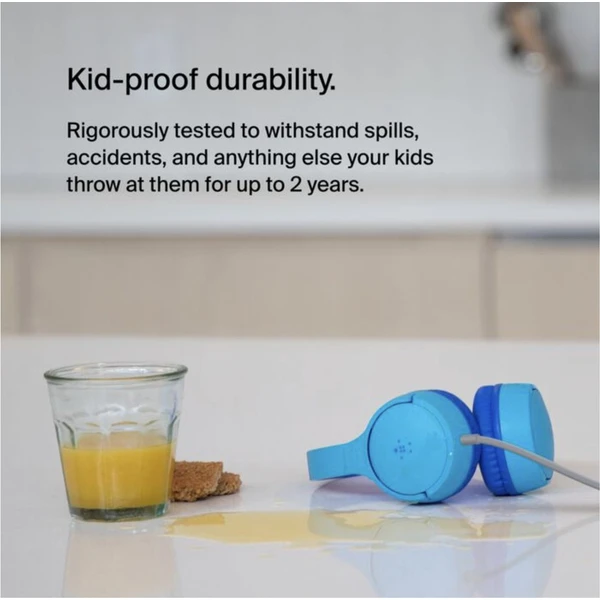 Belkin SOUNDFORM™ Mini detské drôtové slúchadlá modré - Slúchadlá - Obrázok GDCF000O01