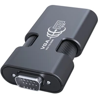 PremiumCord VGA + 3,5mm -> HDMI elektronická redukcia čierna - Káble a redukcie