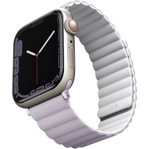 UNIQ Revix obojstranný remienok pre Apple Watch 49/46/45/44/42mm Lilac (fialový/biely) - Remienky - Obrázok GE3WF00101