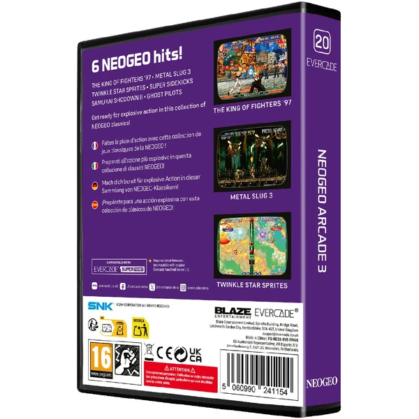 Evercade NEOGEO Arcade 3 - Hry pre Retro konzoly - Obrázok GE4K000K01