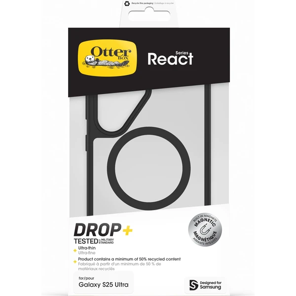 Samsung React Magnet Case kryt s magnetickým úchytom Galaxy S25 Ultra číry - Puzdra - Obrázok GECC000J01