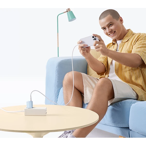 Rýchlonabíjačka do siete Baseus PicoGo GaN 45W USB-C PD modá - Nabíjačky - Obrázok GEGE000L01