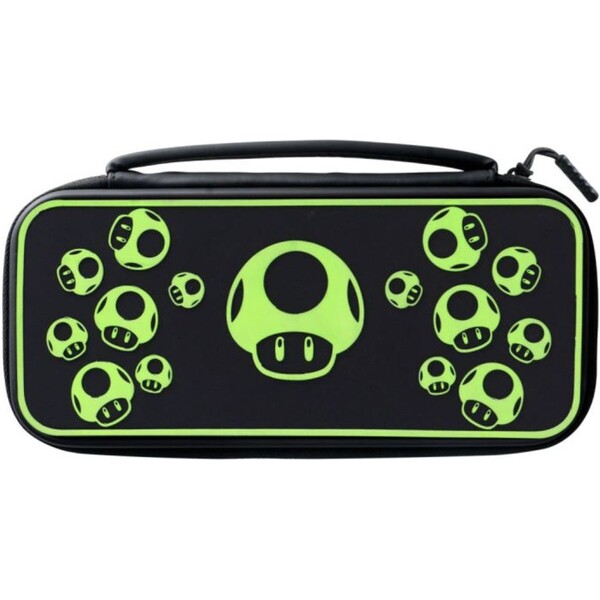 PDP cestovný obal 1-Up Mushroom Plus Glow pre Nintendo Switch čierny