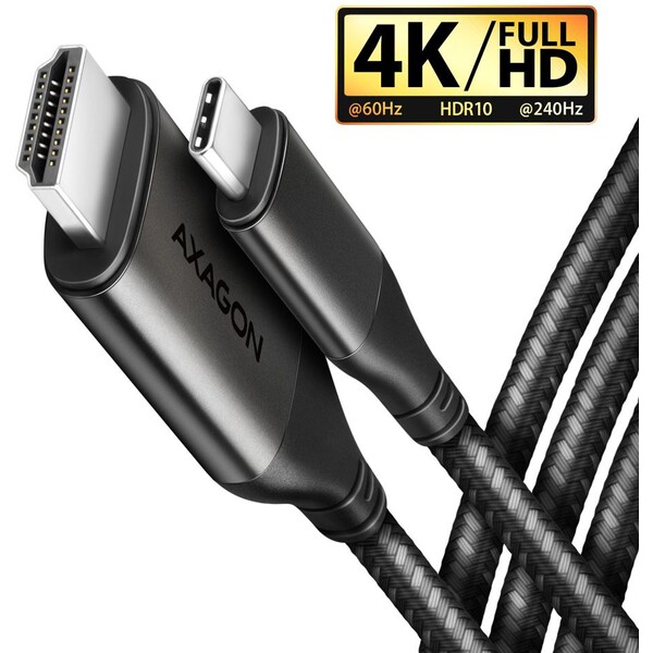 AXAGON RVC-HI2MC USB-C na HDMI 2.0 kábel 1.8m