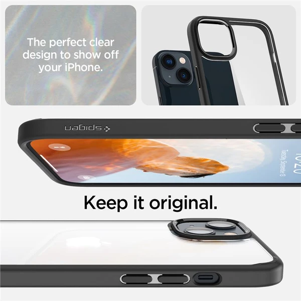 Spigen Ultra Hybrid kryt iPhone 14 čierny - Puzdra - Obrázok GF0H300401