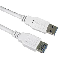 PremiumCord USB-A/USB-A predlžovací kábel 3m biely - Káble a redukcie