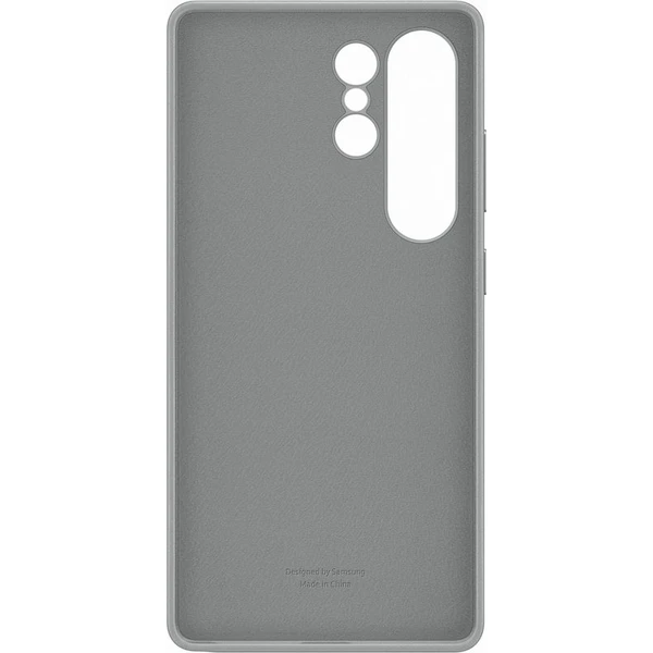 Samsung Kindsuit Case kryt z vegánskej kože Galaxy S25 Ultra šedý - Puzdra - Obrázok GFCC000J01
