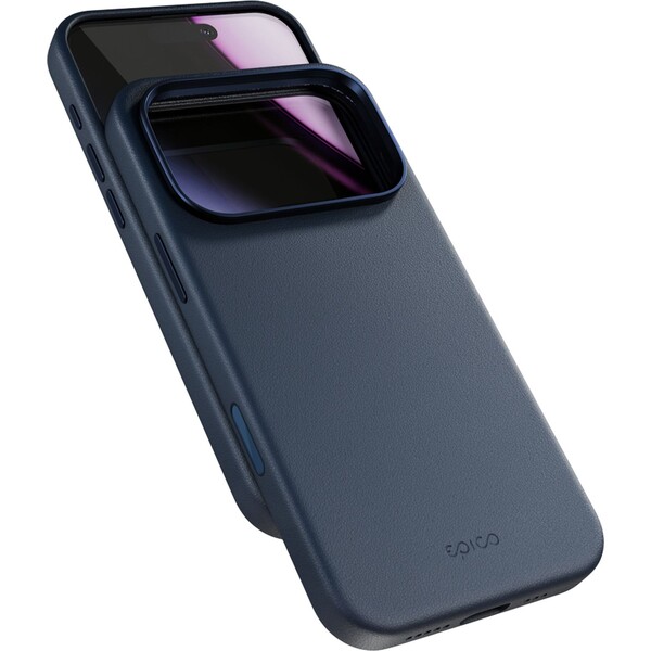 E-shop Epico Leather Pro Mag+ kryt pre iPhone 17 Pro Qi2 & Magsafe kompatibilný modrý
