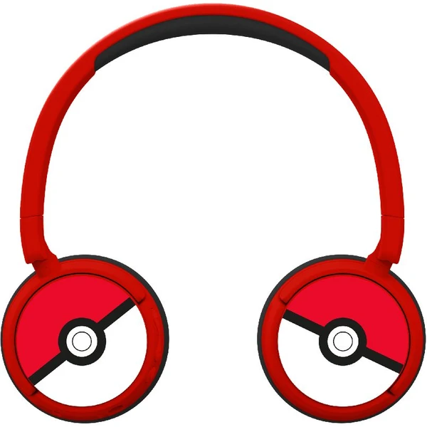 OTL bezdrôtové slúchadlá detské s motívom PokéBall červená - Slúchadlá - Obrázok GGTM100501