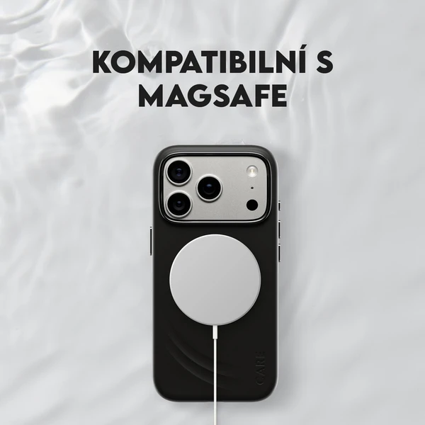 PanzerGlass® CARE Flow kryt s MagSafe Apple iPhone 17 Pro čierny - Puzdra - Obrázok GHDH000K01