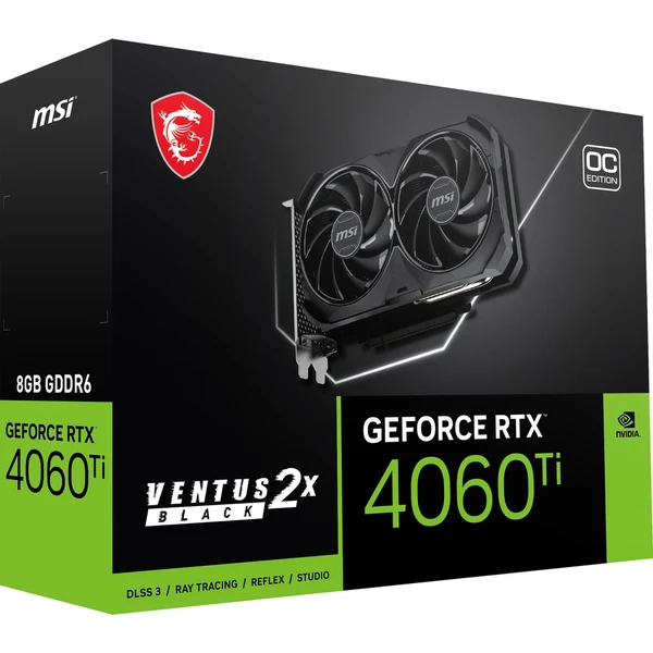 MSI NVIDIA GeForce RTX 4060 Ti VENTUS 2X BLACK 16G OC - Grafické karty - Obrázok GHN4000601