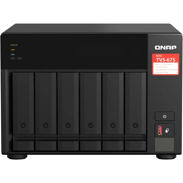 QNAP TVS-675 NAS server - Servery NAS - Obrázok GHUI000K01