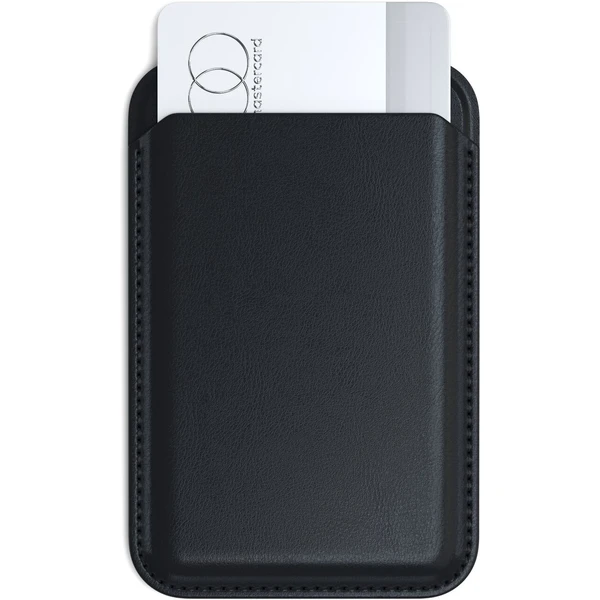 Satechi MagSafe stojanček/peňaženka z vegánskej kože pre iPhone 12/13/14/15 - všetky modely čierna - Stojany - Obrázok GI00000J01