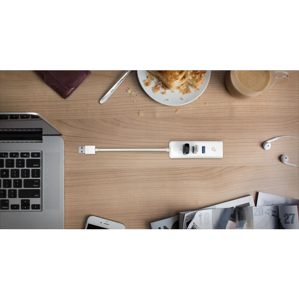 TP-Link UE330 USB 3.0 HUB + adaptér USB 3.0 na Ethernet, biely - USB huby - Obrázok GIGFF00101