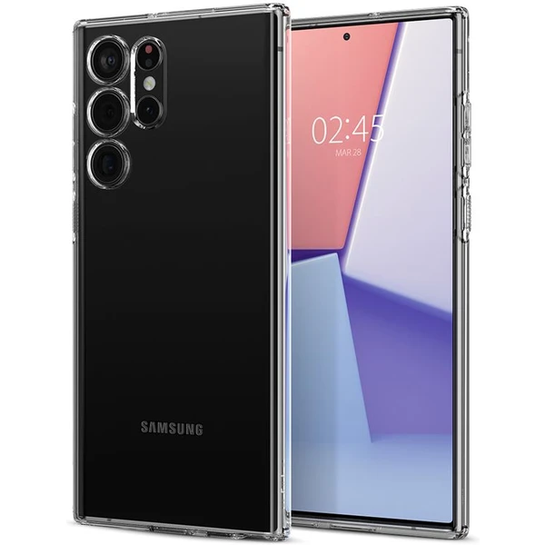 Spigen Liquid Crystal kryt Samsung Galaxy S22 Ultra číry - Puzdra - Hlavný obrázok