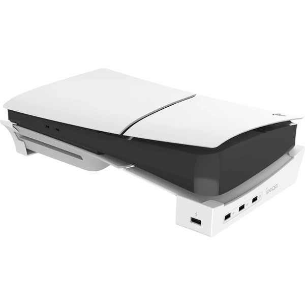 iPega P5S008 Horizontálny Stojan s USB HUB pre PS5 Slim/PS5 Pro biely - Stojany - Hlavný obrázok