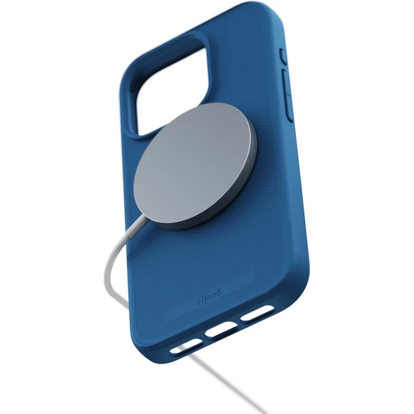 NJORD 100% GRS MagSafe kryt iPhone 15 Pro modrý - Puzdra - Obrázok GJ19000601