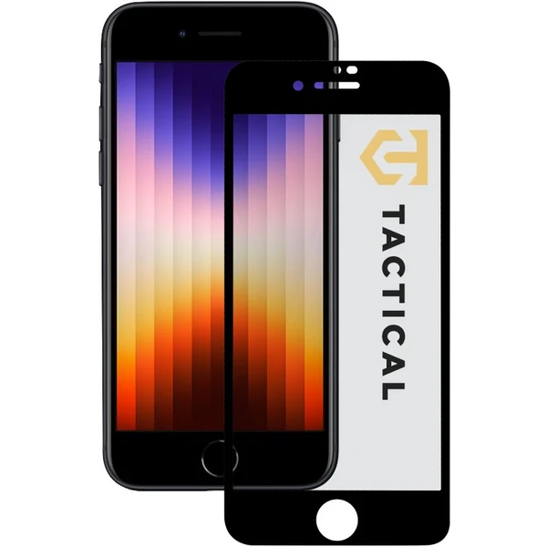 Tactical Glass Shield 5D sklo pre iPhone 7/8/SE (20/22) čierne - Ochranné fólie a sklo - Hlavný obrázok