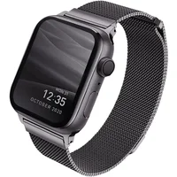 UNIQ Dante oceľový remienok Apple Watch 45/44/42mm grafitový - Remienky