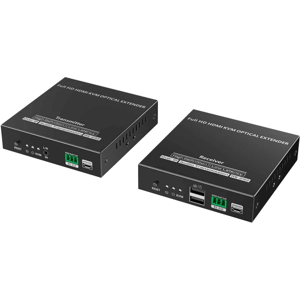 PremiumCord Optický HDMI KVM extender FULL HD 1080p až na 40km - Ostatné - Obrázok GLNF000K01
