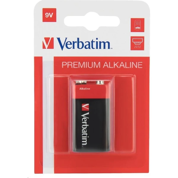 Verbatim alkalická batéria 9V, 1x - Batérie - Obrázok GLPX000401
