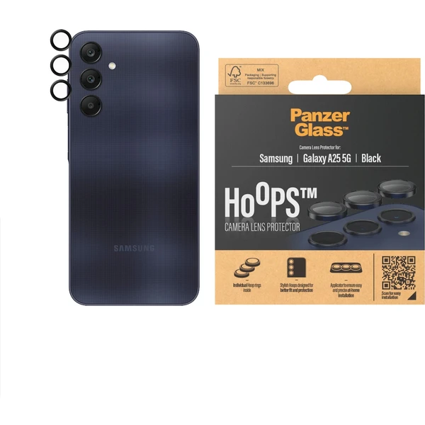 PanzerGlass HoOps ochranné krúžky Samsung Galaxy A25 5G - Ochranné fólie a sklo - Obrázok GM51000P01
