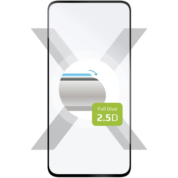 FIXED 2,5D Full-Cover tvrdené sklo Samsung Galaxy A35 5G čierne - Ochranné fólie a sklo - Hlavný obrázok