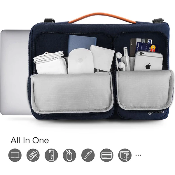 tomtoc Messenger 16" MacBook Pro 2019 tmavomodrá - Tašky - Obrázok GOKK200401