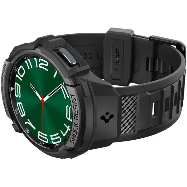 Spigen Rugged Armor Pre púzdro Samsung Galaxy Watch6 Classic 47mm čierne - Puzdra - Obrázok GOV3000N01