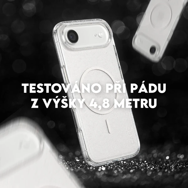 PanzerGlass® CARE Star Lit kryt s MagSafe Apple iPhone Air trblietavý/biely - Puzdra - Obrázok GPDH000K01