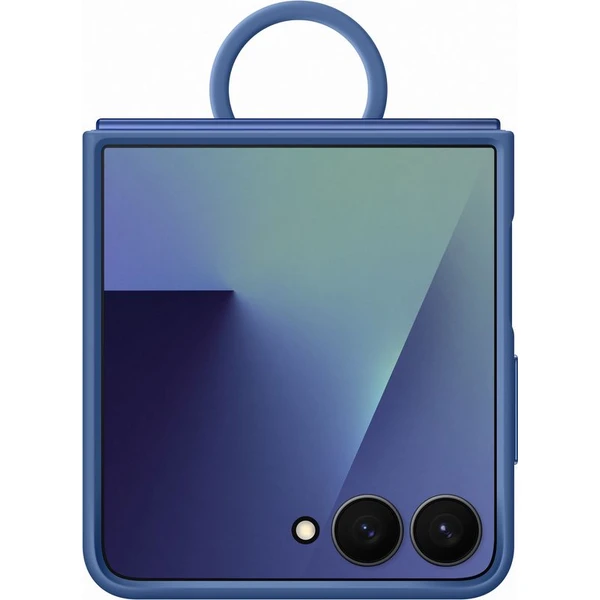 Samsung Ring Silicone Case ochranný kryt Galaxy Z Flip7 modrý - Puzdra - Obrázok GPGE000K01