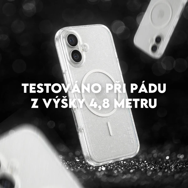 PanzerGlass® CARE Star Lit kryt s MagSafe Apple iPhone 17 trblietavý/biely - Puzdra - Obrázok GQDH000K01